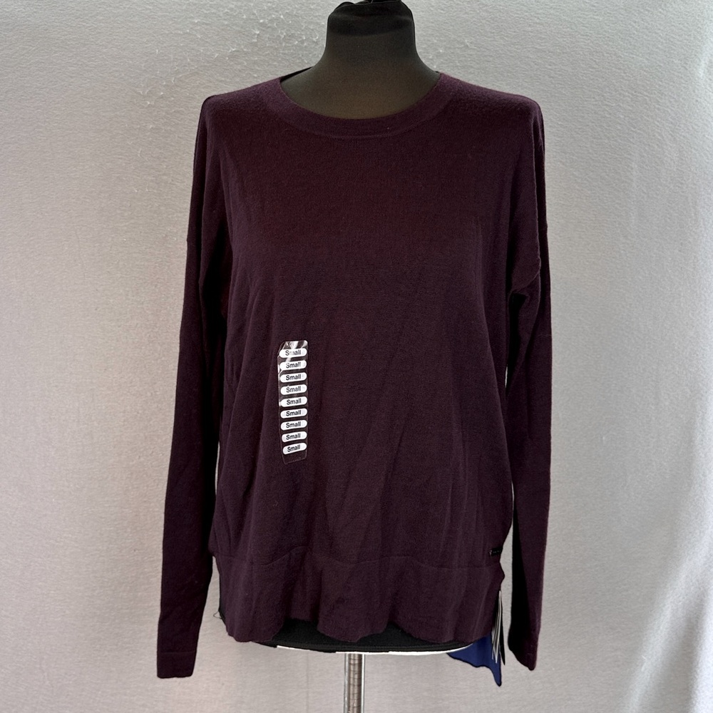 A/X Armani Exchange- NWT women’s 100% Merino wool long sleeve sweater top SIZE S - Picture 3 of 8
